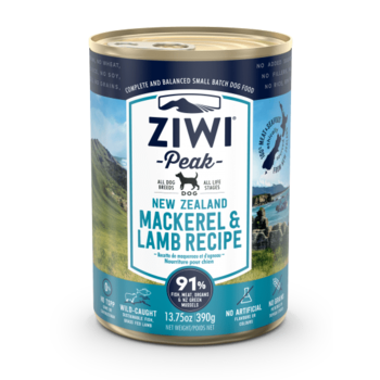 Ziwi Peak Ziwi Peak Dog Wet - Mackerel & Lamb 13.75oz/390g