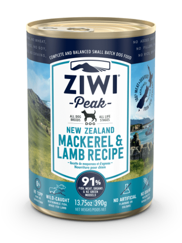 Ziwi Peak Ziwi Peak Dog Wet - Mackerel & Lamb 13.75oz/390g