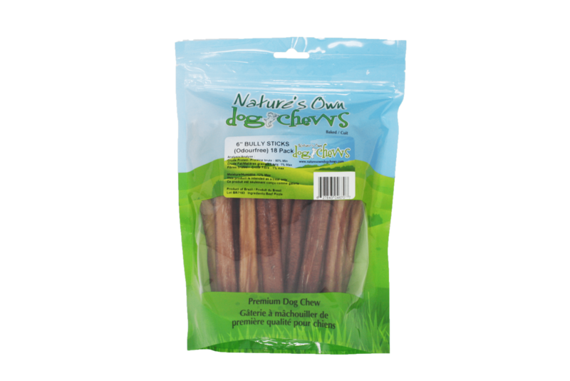 Nature's Own Nature's Own - Bully Sticks Odourfree 6" (18 pc)