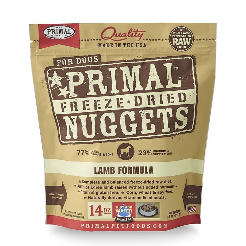 Primal Primal Frozen Raw Nuggets For Dogs Lamb 3LB