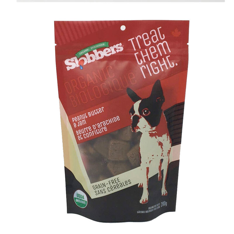 slobbers Slobbers Dog Treat - Organic Peanut Butter & Jam 205g