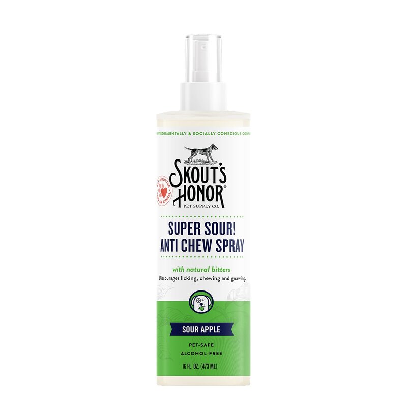 Skout's Honor Super Sour Anti Chew Spray Sour Apple 8oz