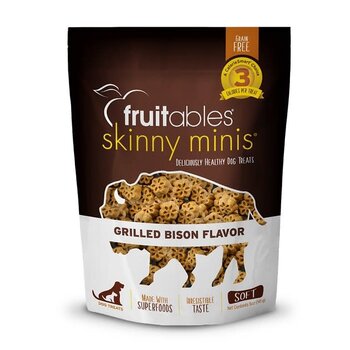 Fruitables Fruitables Skinny Mini Treats - Grilled Bison 5oz