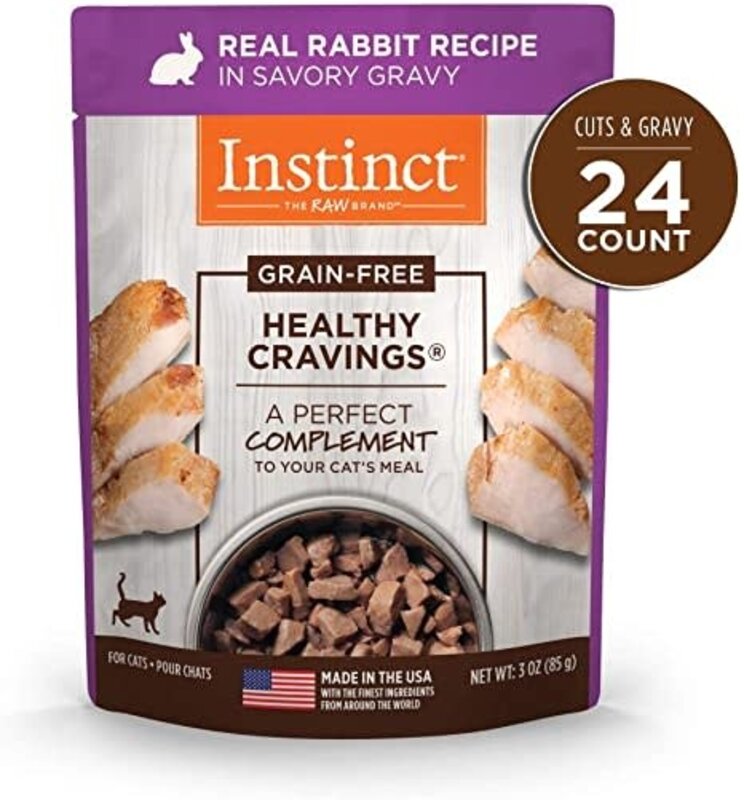 Instinct Instinct Cat Wet - Healthy Cravings Grain-Free Rabbit 3oz Pouch