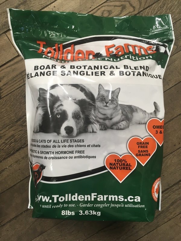 Tollden Farms Tollden Farms - Frozen Raw Boar & Botanical 8lbs