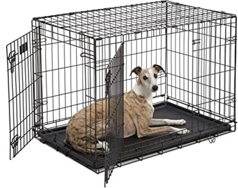 Smart Pet Love Wire Crates Wire Training Crate 2 Door Large  36x22x24.5