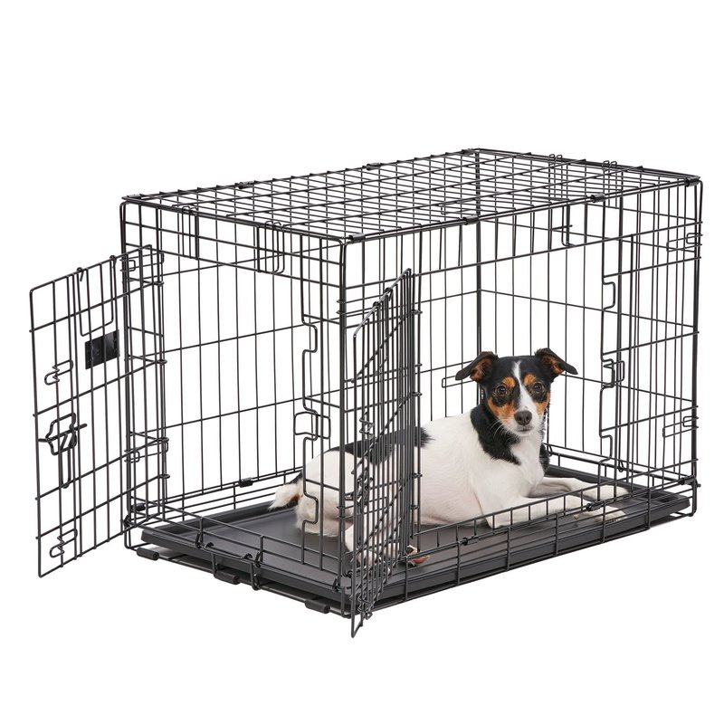Smart Pet Love Wire Crates Wire Training Crate 2 Door Small 24x17.5x20