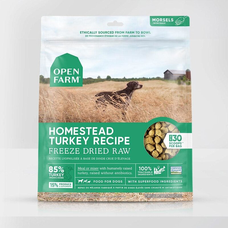 Open Farm Open Farm Dog - Freeze-Dried Homestead Turkey Morsels 22oz
