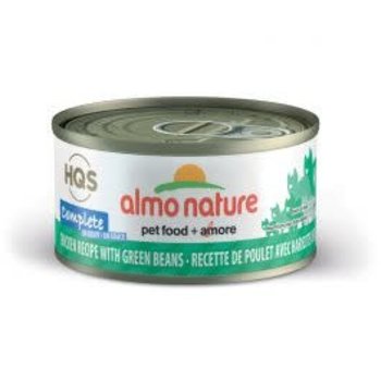 Almo Nature Almo Nature Cat Wet - HQS Complete Chicken w/ Green Bean in Gravy 70g