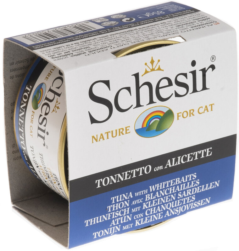 Schesir Schesir Cat Wet - Tuna w/ Whitebaits & Rice Natural Style 85g