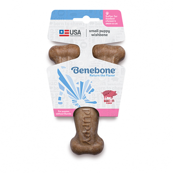 Benebone BENEBONE® PUPPY WISHBONE BACON FLAVOR SMALL DOG CHEW