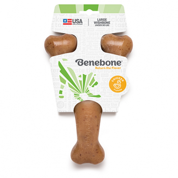 Benebone BENEBONE® LARGE  WISHBONE CHICKEN FLAVOR DOG CHEW