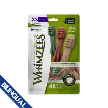 Whimzees Whimzees Dog  - Brushzees Dental Treat XS 12.7 oz (48 pc)