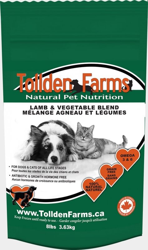 Tollden Farms Tollden Farms - Frozen Raw Lamb & Vegetable Blend 8lbs