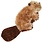 Kong Kong Small Plush Beaver and Squeaker