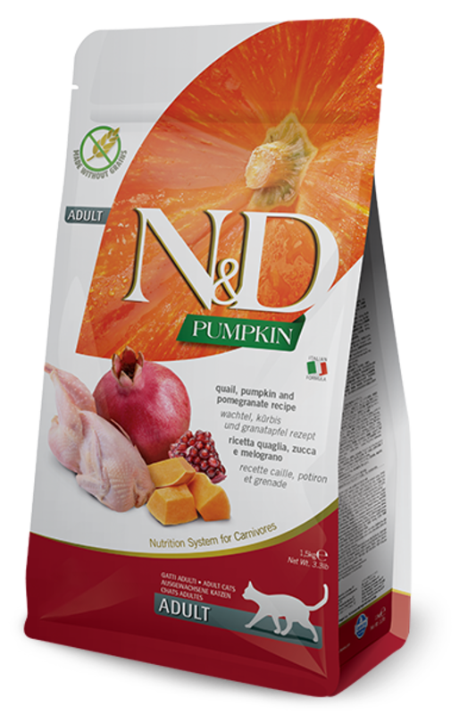 Farmina N&D Cat Dry - Pumpkin Quail & Pomegranate 3.3lbs