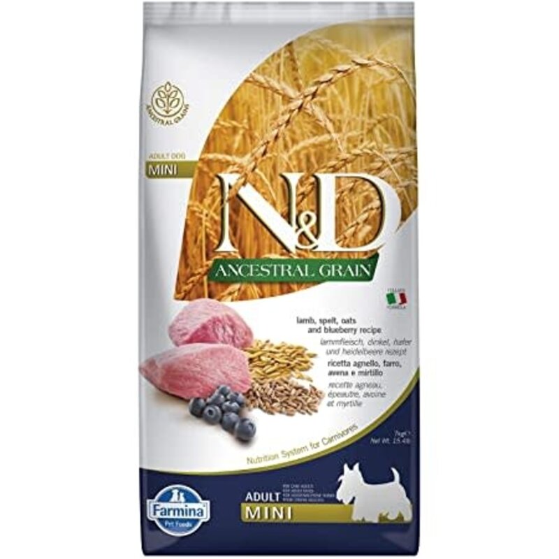 n&d N&D Dog Dry - Ancestral Grain Lamb & Blueberry Adult Mini 5.5lbs