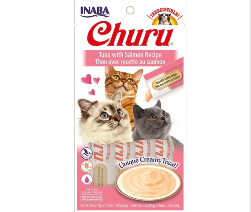 Inaba Inaba Cat Treat - Churu Tuna w/ Salmon Puree (4pc)