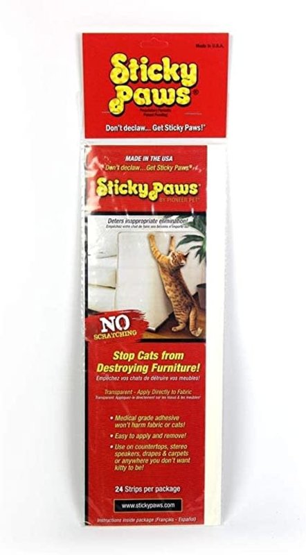 sticky paws Sticky Paws - Anti Cat Scratch Furniture Strips (24 Strips)