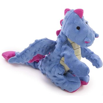 Go! Solutions Go Dog Dog Toy - Dinos Blue Dragon Periwinkle Large