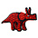 VIP Products Tuffy Dinosaur Dog Toy - Triceratops (Level 8)