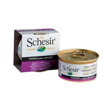 Schesir Schesir Cat Wet - Tuna w/ Beef Fillets in Jelly 85g