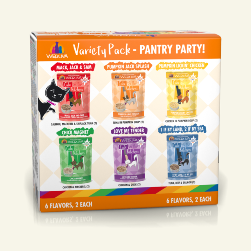 Weruva Cats In The Kitchen Variety Pack - Pantry Party 12 x 3oz Pouches