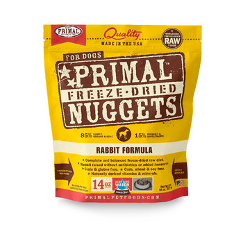 Primal Primal Dog - Freeze Dried Nuggets Rabbit 14oz