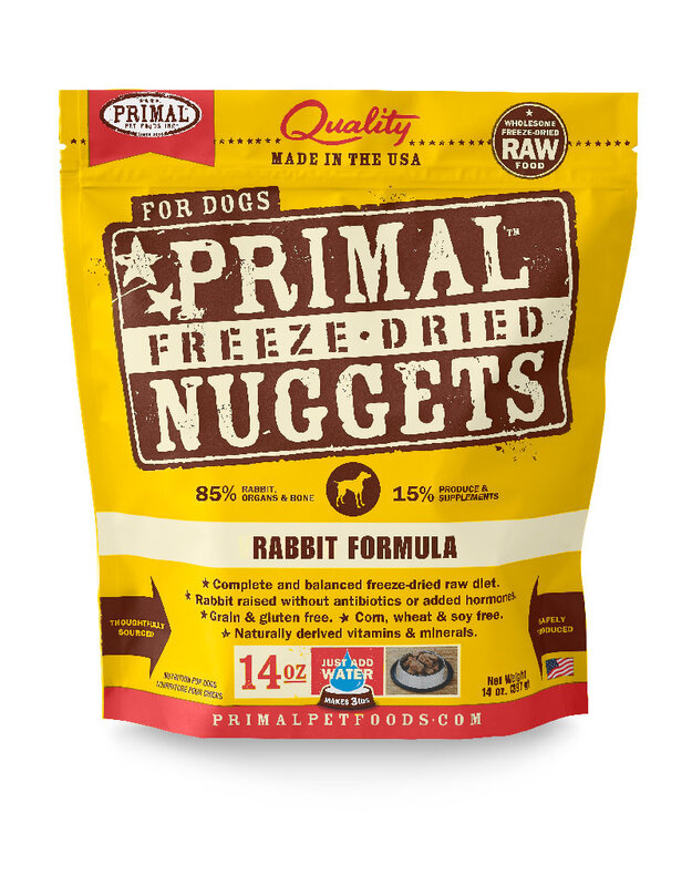 Primal Primal Dog - Freeze Dried Nuggets Rabbit 14oz