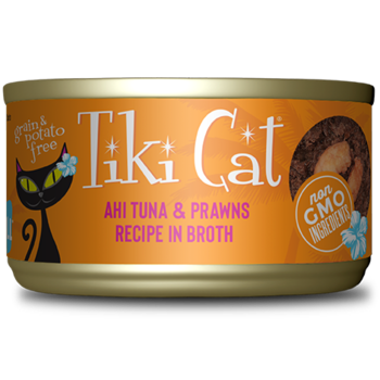 Tiki Cat Tiki Cat Cat Wet - Grill Ahi Tuna & Prawns in Broth 2.8oz
