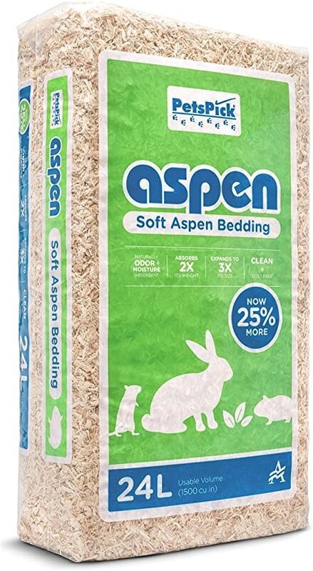 Pet's Pick - Soft Aspen Bedding 24L