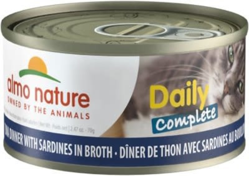 Almo Nature Almo Nature Cat Wet - Daily Complete Tuna Dinner w/ Sardines in Broth 70g