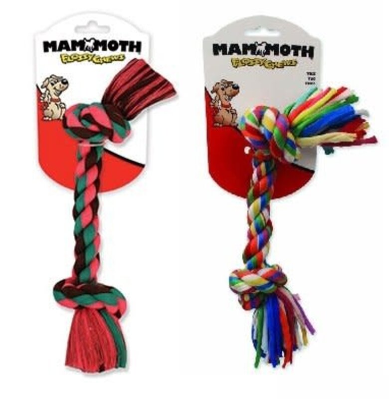 MAMMOTH Mammoth Flossy Chews Small 2 Knot Multicolor