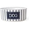 petrageous Stoneware Bowl with Dog Label 5"  White & Navy