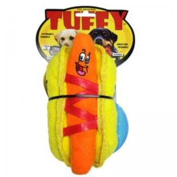 TUFFY Tuffy Hot Dog Dog Toy