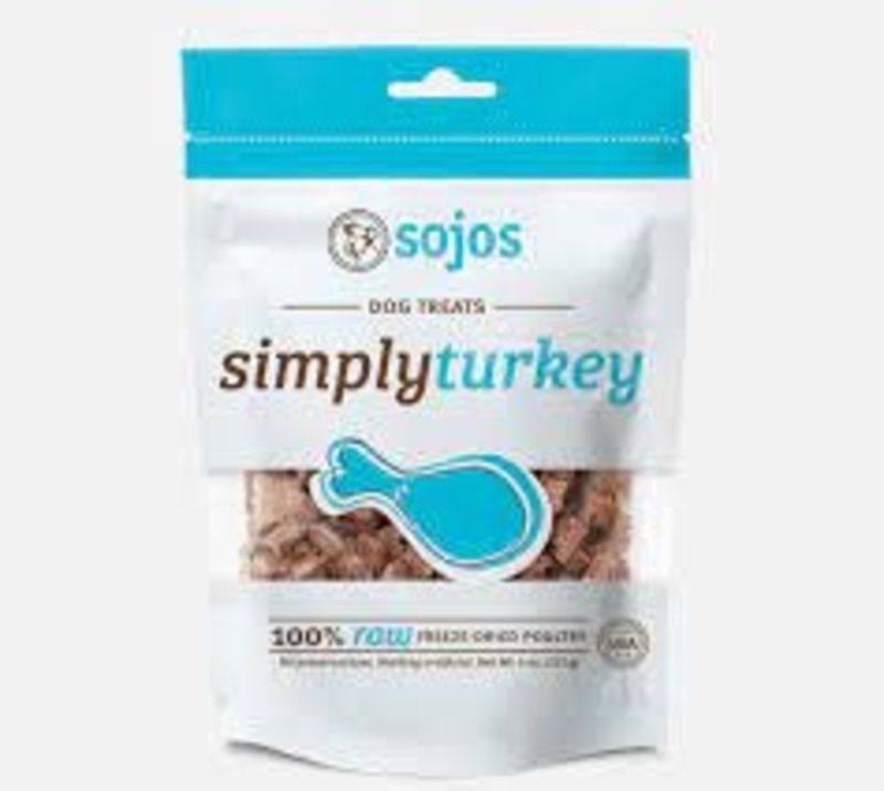 Sojos Sojos Dog Freeze-Dried Pure Turkey Treats 4oz