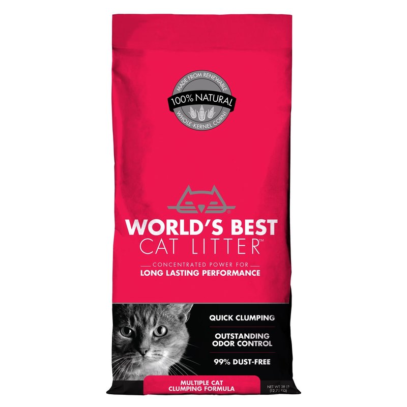 World's Best World's Best Cat Litter - Multicat Clumping (Red) 28lb