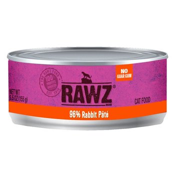 RAW RAWZ Cat Wet - 96% Rabbit Pate 5.5oz