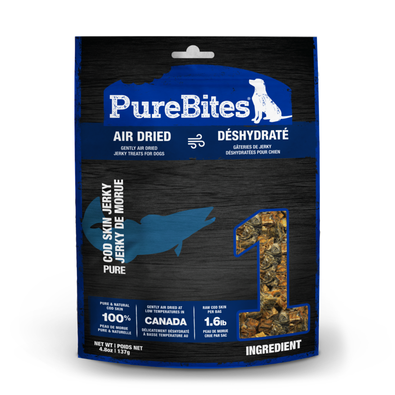 Pure Bites PureBites Air Dried Cod Skin Jerky 4.8oz