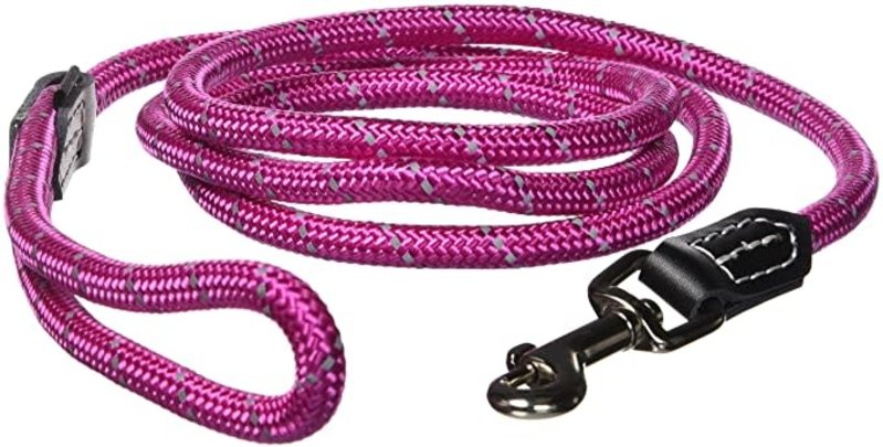 Rogz Rogz Large Rope Lead - Pink, 1/2x6ft