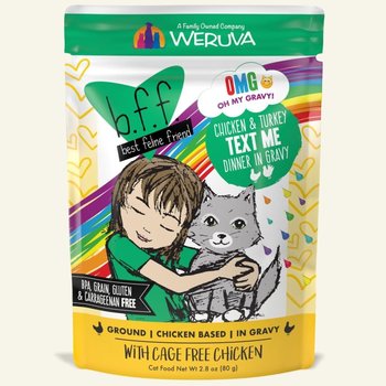 Weruva Weruva Wet Cat Food - BFF TexT Me Chicken & Turkey 2.8oz Pouch