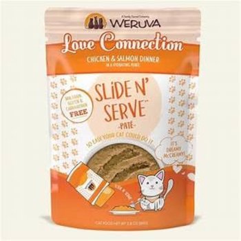 Weruva Weruva Cat Wet - Slide N' Serve Pate "Love Connection" Chicken & Salmon 2.8oz Pouch
