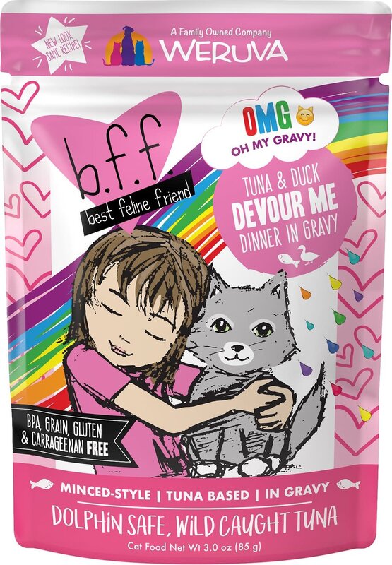 Weruva Weruva Cat Wet - BFF OMG "Devour Me" Tuna & Duck 3oz Pouch