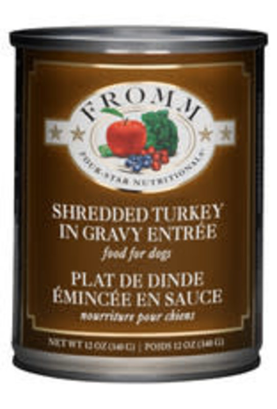 Fromm Fromm Dog Wet - Four Star Nutritionals Shredded Turkey in Gravy 12 oz