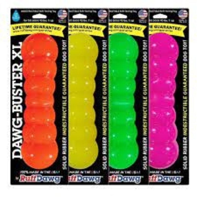 Ruffdawg Ruff Dawg Indestructible Floating Heavy Duty Dawg Buster Dog Toy XL (Assorted Colours)