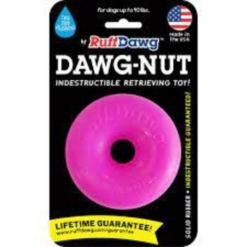 Ruffdawg Ruff Dawg Indestructible Floating Dawg-Nut Dog Toy Regular (Assorted Colours)