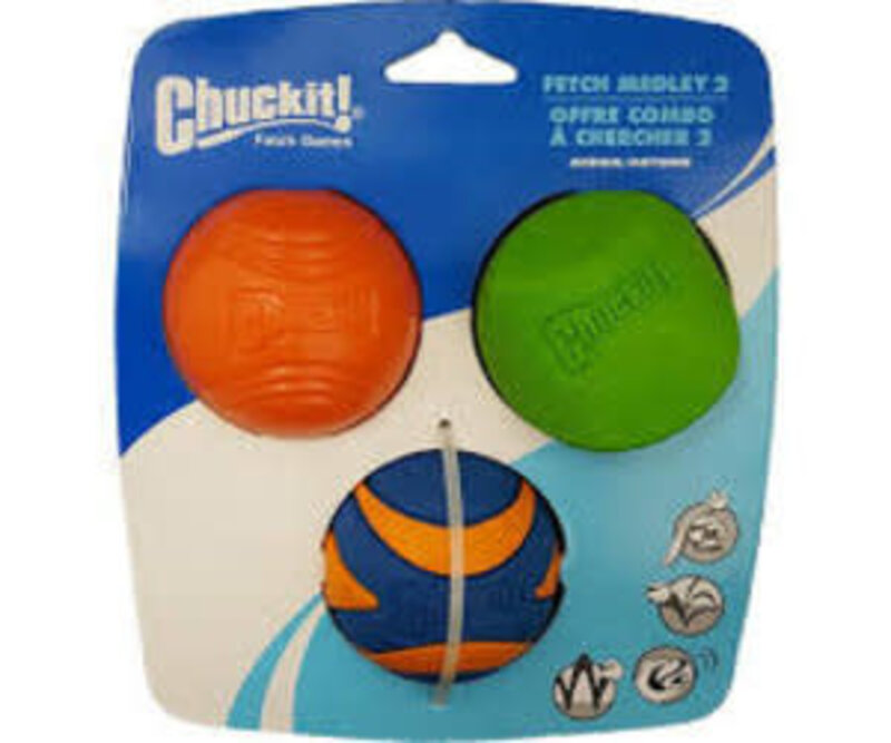 Chuck IT! Chuckit! Fetch Medley Medium 3pack