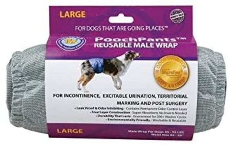 Pooch Pads Pooch Pad Dog - Pooch Pants Reusable Male Wrap Large