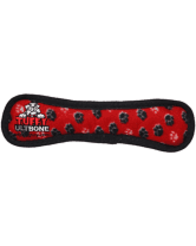 VIP Products Tuffy Ultimate Bone for Dogs - Red Paw Print