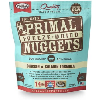 Primal Primal Cat - Freeze-Dried Nuggets Chicken & Salmon 14oz
